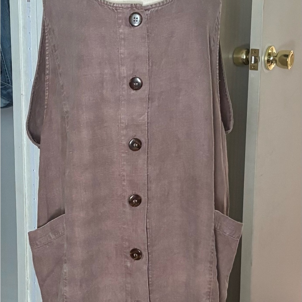 Kiko Dusty Rose Button-Down Maxi Dress